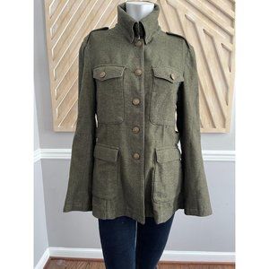 RAG & BONE Leigh Olive Green Military Jacket - 10
